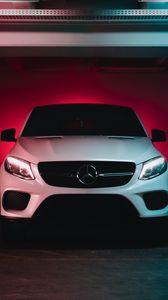 Превью обои mercedes-benz gle 350d, mercedes-benz, автомобиль, вид спереди