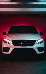 Превью обои mercedes-benz gle 350d, mercedes-benz, автомобиль, вид спереди