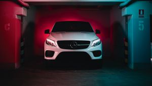 Превью обои mercedes-benz gle 350d, mercedes-benz, автомобиль, вид спереди