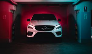 Превью обои mercedes-benz gle 350d, mercedes-benz, автомобиль, вид спереди