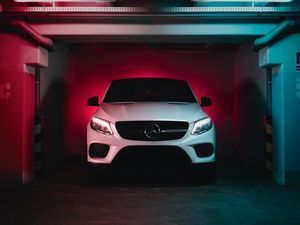 Превью обои mercedes-benz gle 350d, mercedes-benz, автомобиль, вид спереди