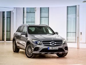 Превью обои mercedes-benz, glk 350, 4matic, x205, вид сбоку