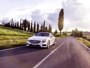 Превью обои mercedes-benz, s-class, coupe, скорость, движение