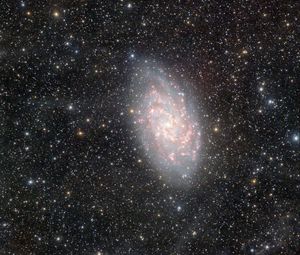Превью обои мессье 83, галактика, звезды, космос, вселенная