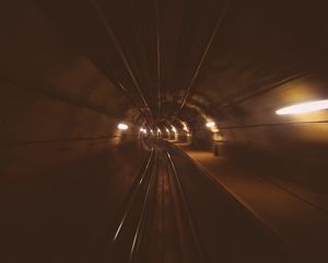 Превью обои метро, железная дорога, тоннель