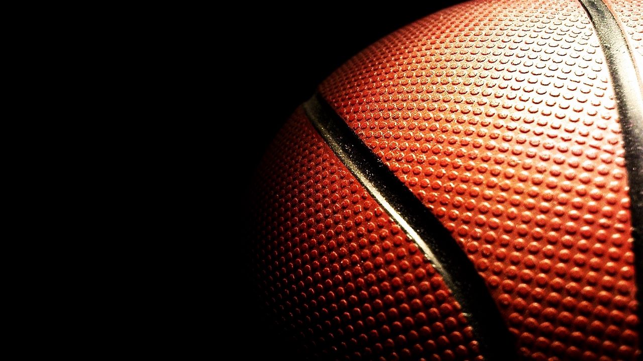 Обои мяч, баскетбол, пупырышки, полоски, темнота