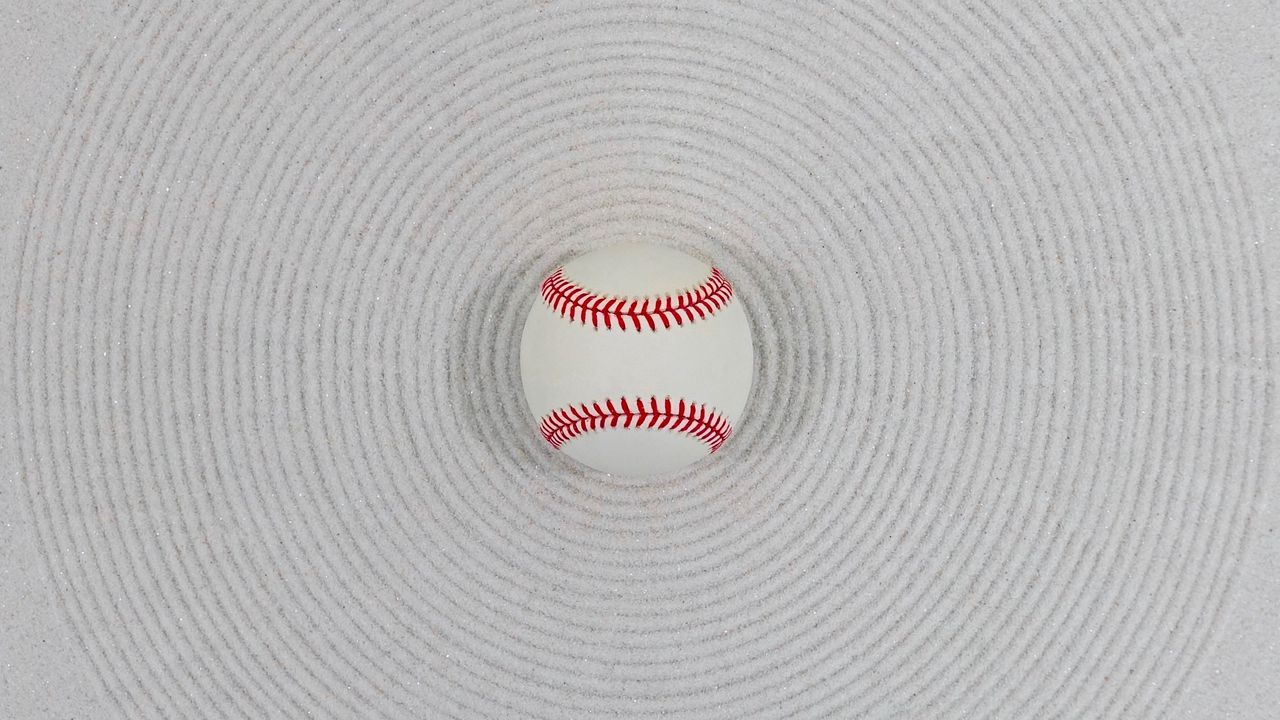 Обои мяч, бейсбол, белый, минимализм