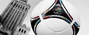 Превью обои мяч, футбол, евро 2012, чемпионат, башня