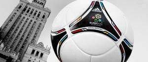 Превью обои мяч, футбол, евро 2012, чемпионат, башня