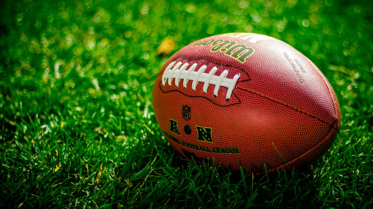 Обои мяч, регби, американский футбол, футбол, газон