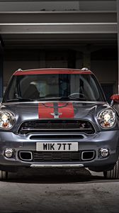 Превью обои mini cooper, countryman, park lane, вид спереди