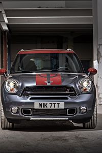 Превью обои mini cooper, countryman, park lane, вид спереди