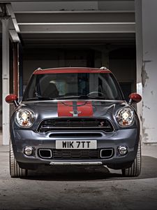 Превью обои mini cooper, countryman, park lane, вид спереди