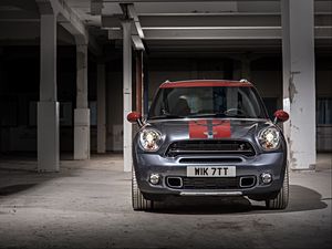 Превью обои mini cooper, countryman, park lane, вид спереди