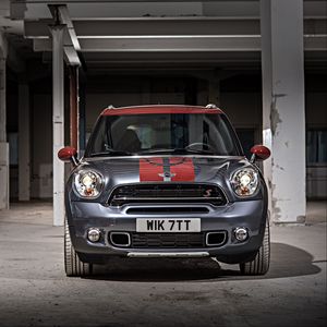 Превью обои mini cooper, countryman, park lane, вид спереди