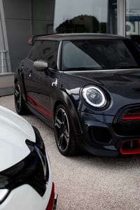 Превью обои mini cooper, mini, автомобиль, черный