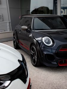 Превью обои mini cooper, mini, автомобиль, черный