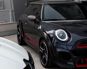 Превью обои mini cooper, mini, автомобиль, черный