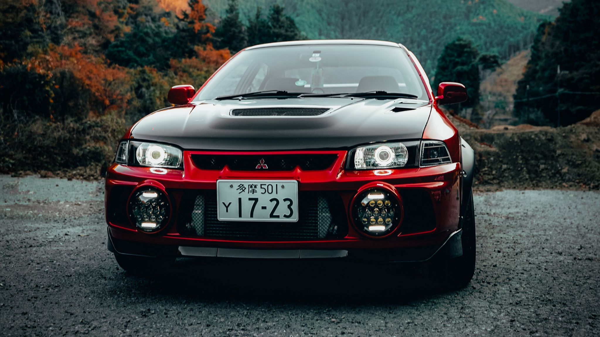 Mitsubishi Lancer Evolution 10 красный