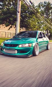 Превью обои митсубиси, evo 8, mitsubishi lancer, car, tuning