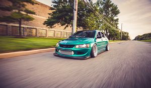 Превью обои митсубиси, evo 8, mitsubishi lancer, car, tuning