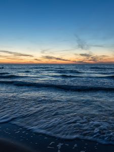 Превью обои море, берег, волны, небо