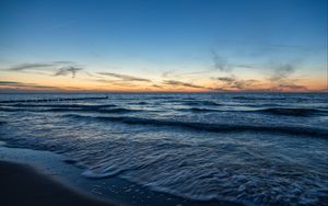 Превью обои море, берег, волны, небо