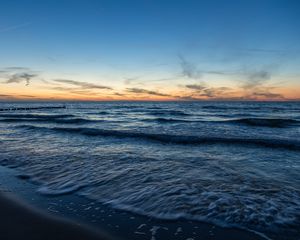 Превью обои море, берег, волны, небо