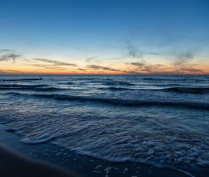 Превью обои море, берег, волны, небо