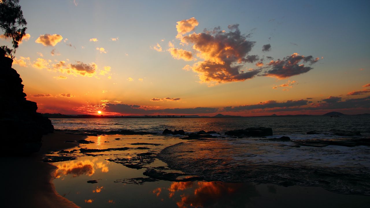 фотки заката на море качественные