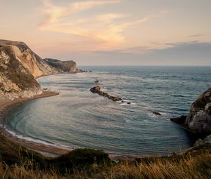 Превью обои море, бухта, скалы, природа