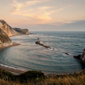 Превью обои море, бухта, скалы, природа