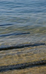 Превью обои море, дно, волны