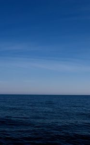 Превью обои море, горизонт, небо, рябь, волны