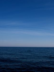 Превью обои море, горизонт, небо, рябь, волны