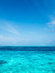 Превью обои море, горизонт, небо, вода