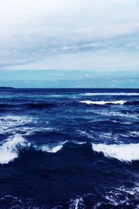 Превью обои море, горизонт, прибой, волны