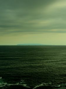 Превью обои море, горизонт, рябь, канагава