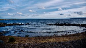 Превью обои море, камни, берег, природа