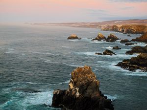Превью обои море, камни, скалы, природа
