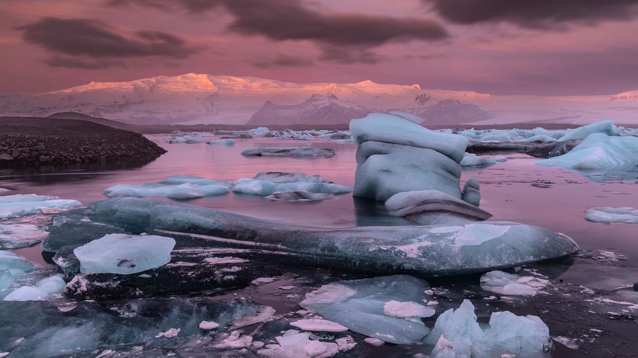 Обои море, ледники, лед, зима, пейзаж, природа