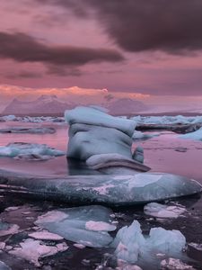 Превью обои море, ледники, лед, зима, пейзаж, природа