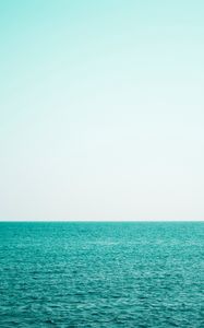 Превью обои море, небо, горизонт, вода, волны