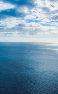 Превью обои море, небо, облака, горизонт