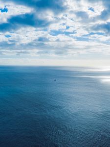 Превью обои море, небо, облака, горизонт