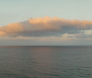 Превью обои море, облака, горизонт, вода, рябь