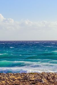 Превью обои море, океан, берег, пена