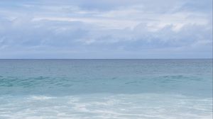 Превью обои море, океан, горизонт, морская пена, природа