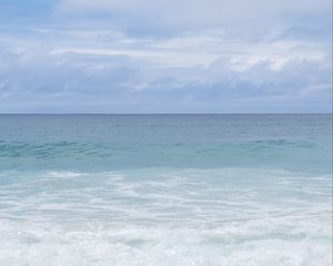 Превью обои море, океан, горизонт, морская пена, природа