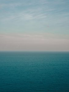 Превью обои море, океан, горизонт, рябь, небо, вода